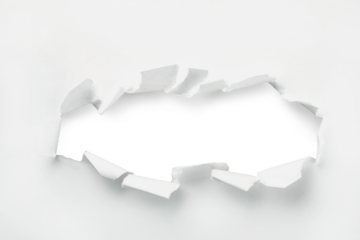 Close-Up View of a Hole in a Paper