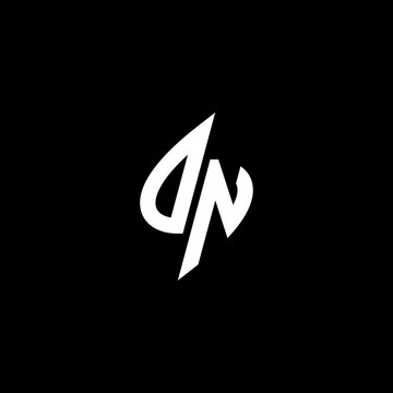 DN monogram logo esport or gaming initial concept vector