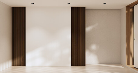 Empty room white interior design.3D rendering