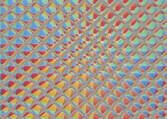 seamless pattern, red green , yellow bulges wall panel