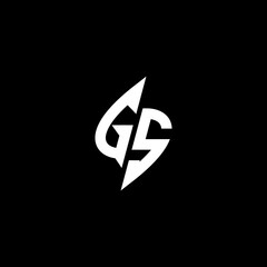 GS monogram logo esport or gaming initial concept vector © rudi