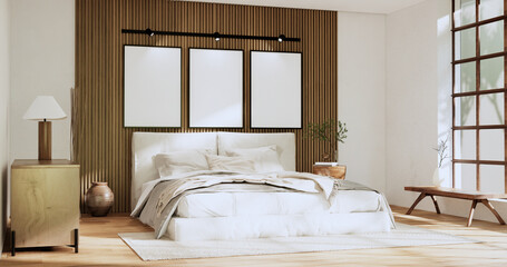 Modern room interior wabisabi style.3D rendering © Interior Design