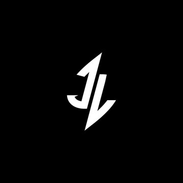 JL monogram logo esport or gaming initial concept vector