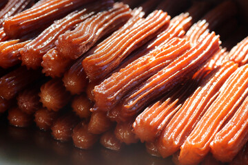 Delicious sweets fried in oil.