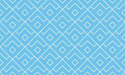 The geometric pattern with lines. Seamless vector background. White and blue texture. Graphic modern pattern. Simple lattice graphic design