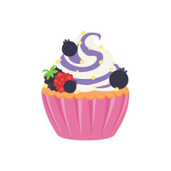 party cupcakes Keep cakes, birthday parties, cupcakes of various flavors, chocolate, lemon, blueberry, vanilla, milk, mixed fruit cupcakes