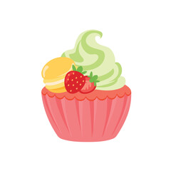 party cupcakes Keep cakes, birthday parties, cupcakes of various flavors, chocolate, lemon, blueberry, vanilla, milk, mixed fruit cupcakes