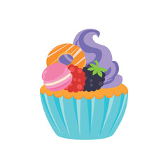 party cupcakes Keep cakes, birthday parties, cupcakes of various flavors, chocolate, lemon, blueberry, vanilla, milk, mixed fruit cupcakes