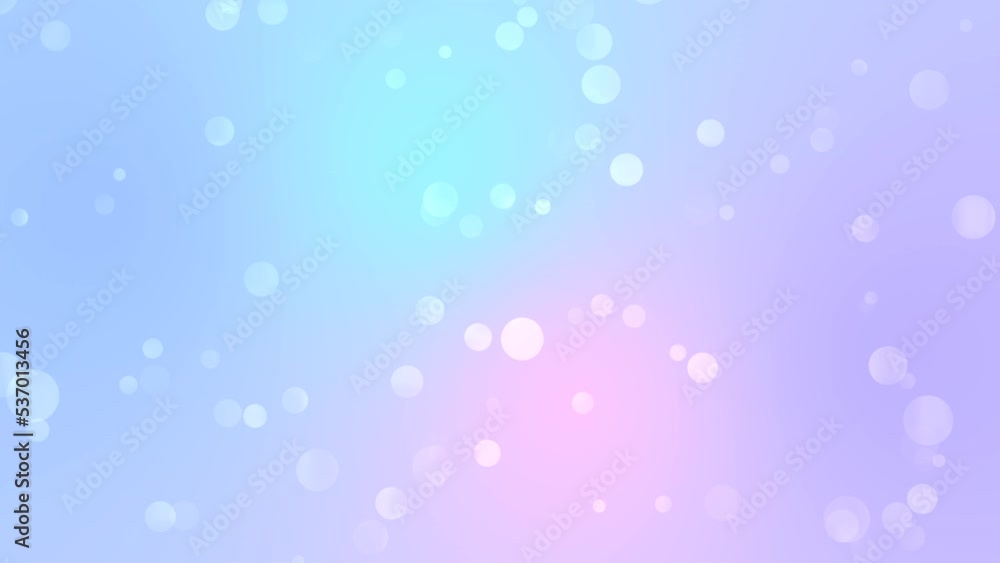 Poster light sky blue, light lilac, pastel blue and light pink bokeh gradient background loop motion. movin
