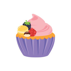party cupcakes Keep cakes, birthday parties, cupcakes of various flavors, chocolate, lemon, blueberry, vanilla, milk, mixed fruit cupcakes