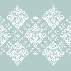 Orient vector classic white pattern. Seamless abstract background with vintage elements. Orient pattern. Ornament for wallpapers and packaging