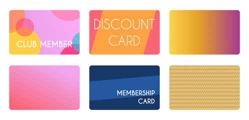 Loyalty cards template design