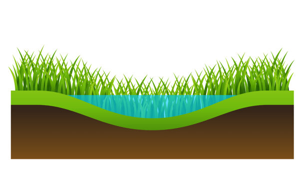 Grassed waterway - grass strip to control erosion