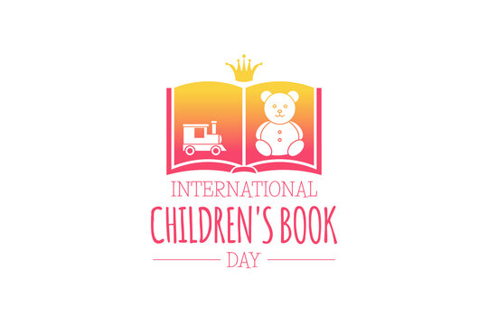 International Children's Book Day Isolated Logo Icon