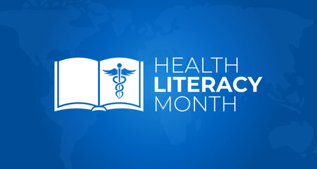 Health Literacy Month Background Illustration