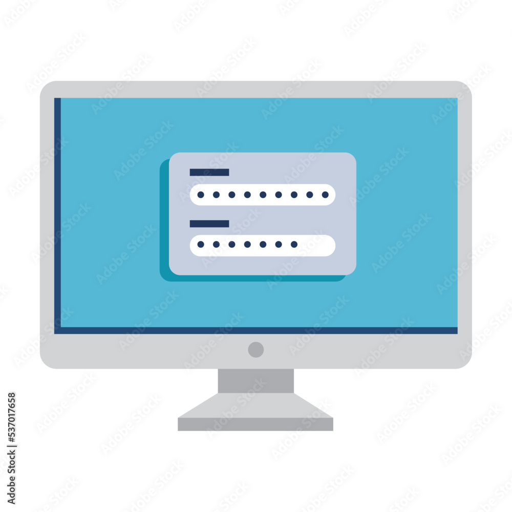 Poster desktop with security password