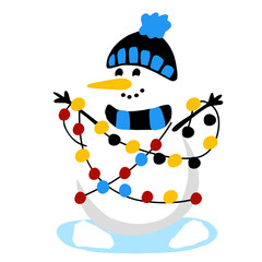 winter snowman