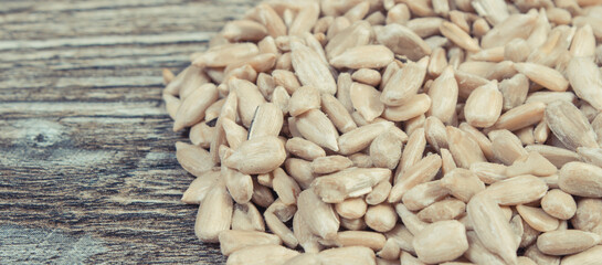 Fresh healthy sunflower as source vitamins and minerals. Nutritious eating