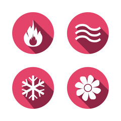 set of icons