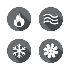 set of icons