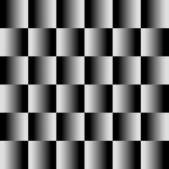 Black and white checkerboard pattern. Vector seamless pattern. - 537021622