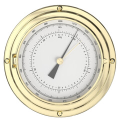 3d rendering illustration of a wall barometer