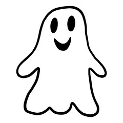 Funny cartoon ghost