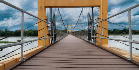 5/10/2022 Tak, Thailand, Rattanakosin 200th Anniversary Bridge (Hanging Bridge)