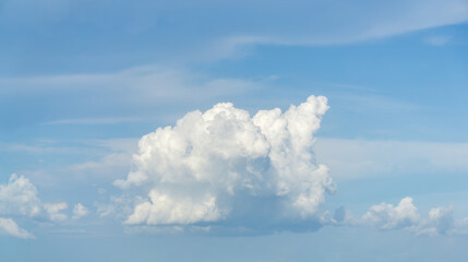 Beautiful blue sky with some clouds