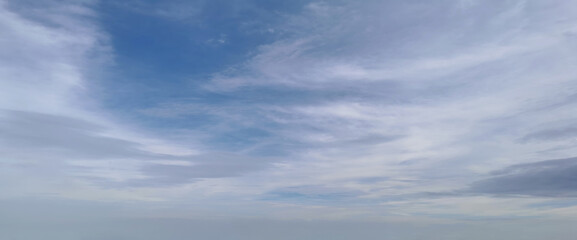 Beautiful blue sky with some clouds
