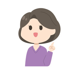 女性　イラスト