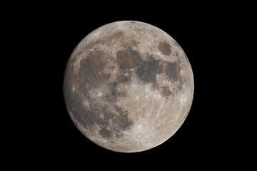 Full Hunters Moon in October crystal clear.