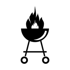 barbecue grill isolated on white