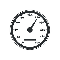 speedometer isolated on white