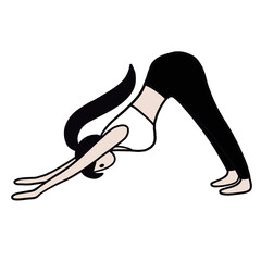 yoga pose illustration