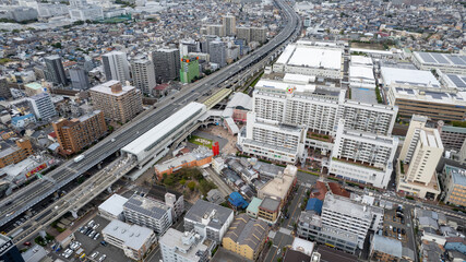2022年10月　門真市駅前 解体前のイズミヤ