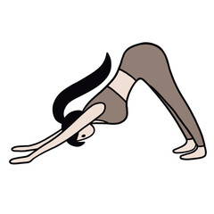 yoga pose illustration