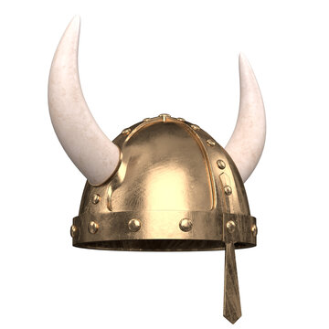 3d rendering illustration of a viking helmet