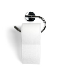 A Roll of Toilet Paper Hanging on a Toilet Paper Holder
