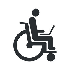 Man in wheelchair icon