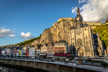 Naklejka premium Sunset in Dinant, Wallonia, Belgium