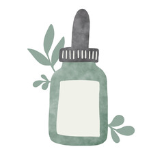 empty bottle isolated