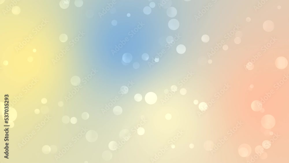 Poster dun morogh blue, esprit peach and dancing butterfly bokeh gradient background loop motion. moving bu