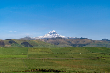 Naklejka premium Beautiful volcanic landscape in the countryside