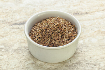 Zira seeds in the bowl