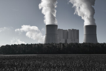 Braunkohlekraftwerk Schwarze Pumpe Lausitz - Kraftwerk - Power Plant - Kohle - Fossile Energie -...
