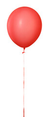 Illustration of red balloon on stick