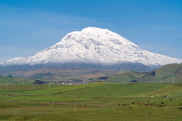 Chimborazo volcano the closest point to the sun