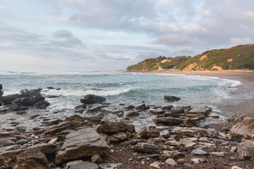Fototapeta na wymiar Senix Beach. Saint Jean de Luz. Basque Country