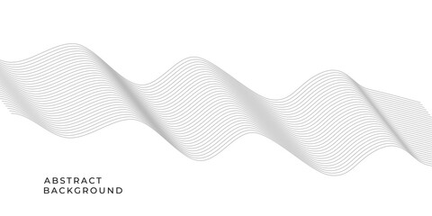 Fototapeta premium Abstract warped Diagonal Striped Background. Vector curved twisted slanting, waved lines pattern. Brand new style for your business design
